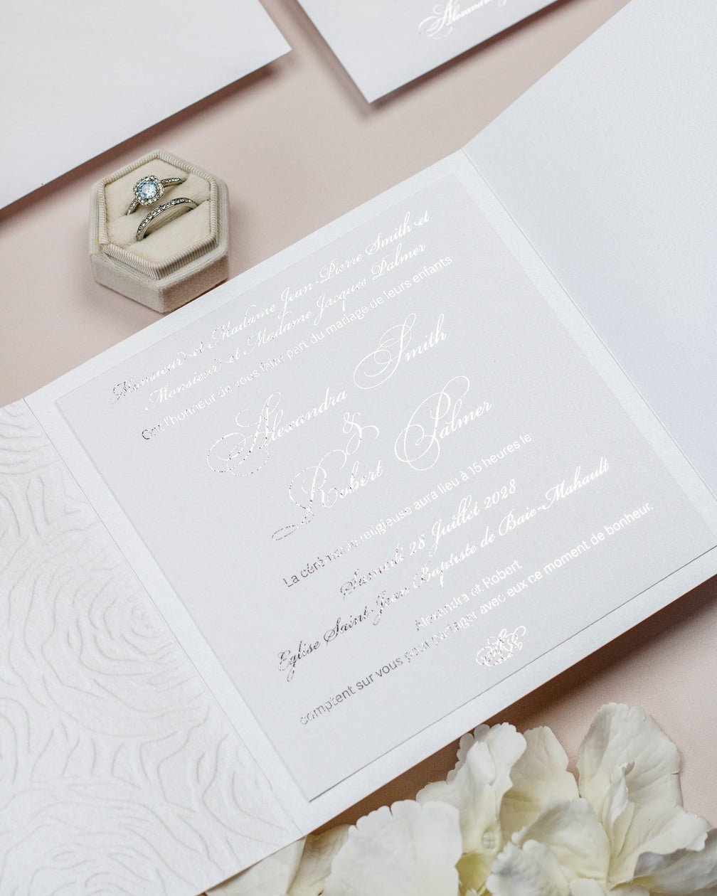 Rosalie - Echantillon - Faire - part - Luxe Carterie Studio