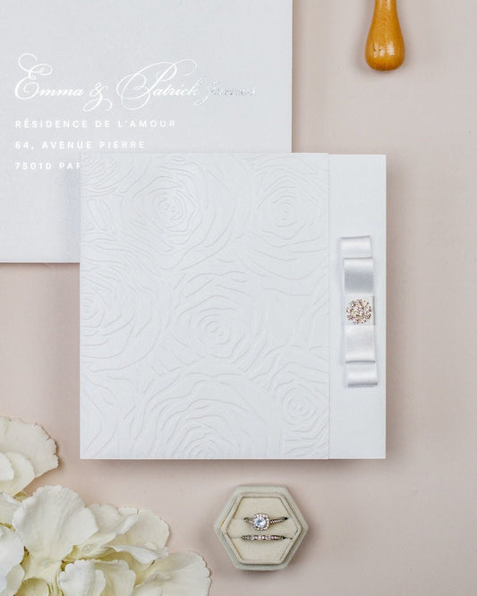 Rosalie - Echantillon - Faire - part - Luxe Carterie Studio