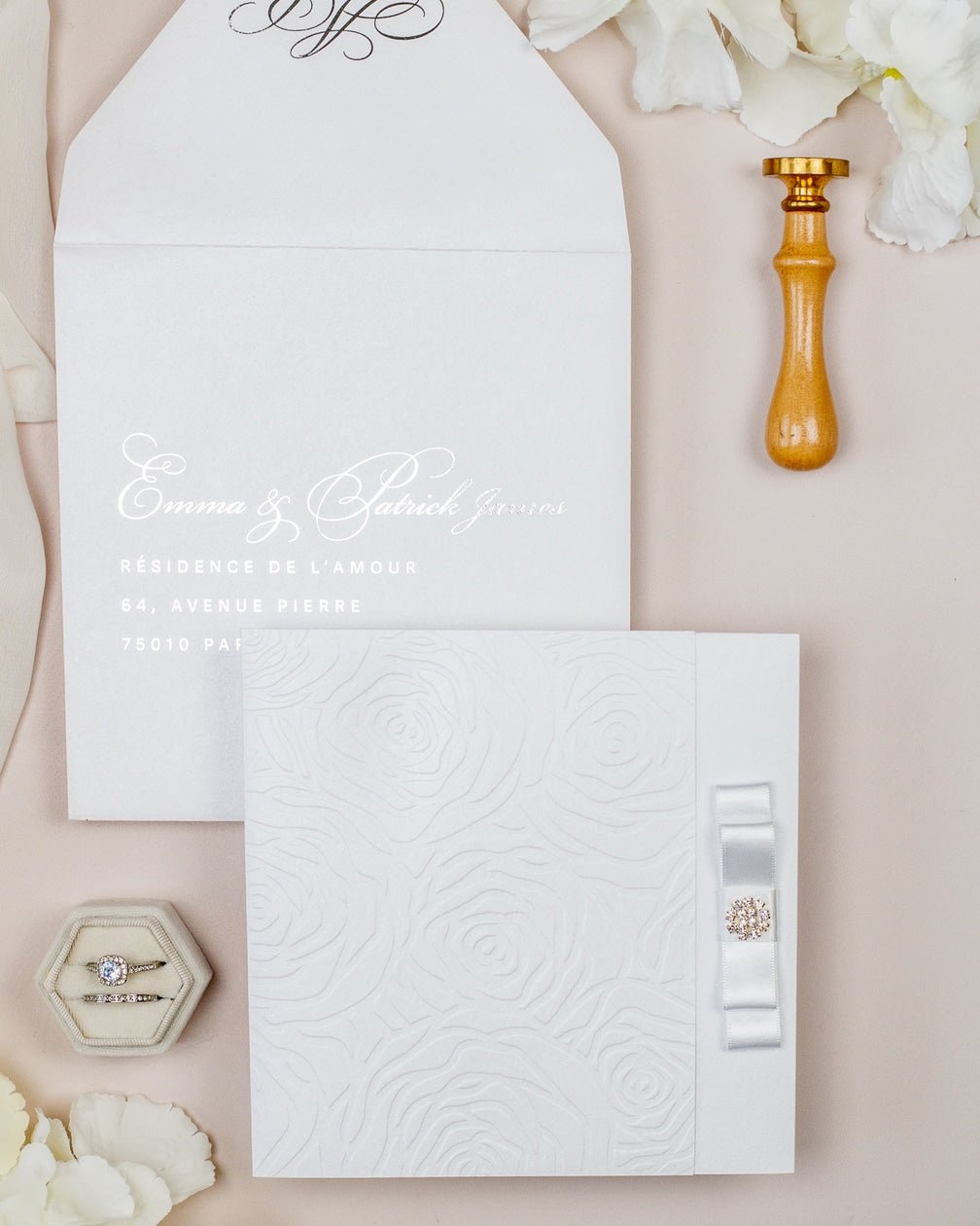 Rosalie - Echantillon - Faire - part - Luxe Carterie Studio