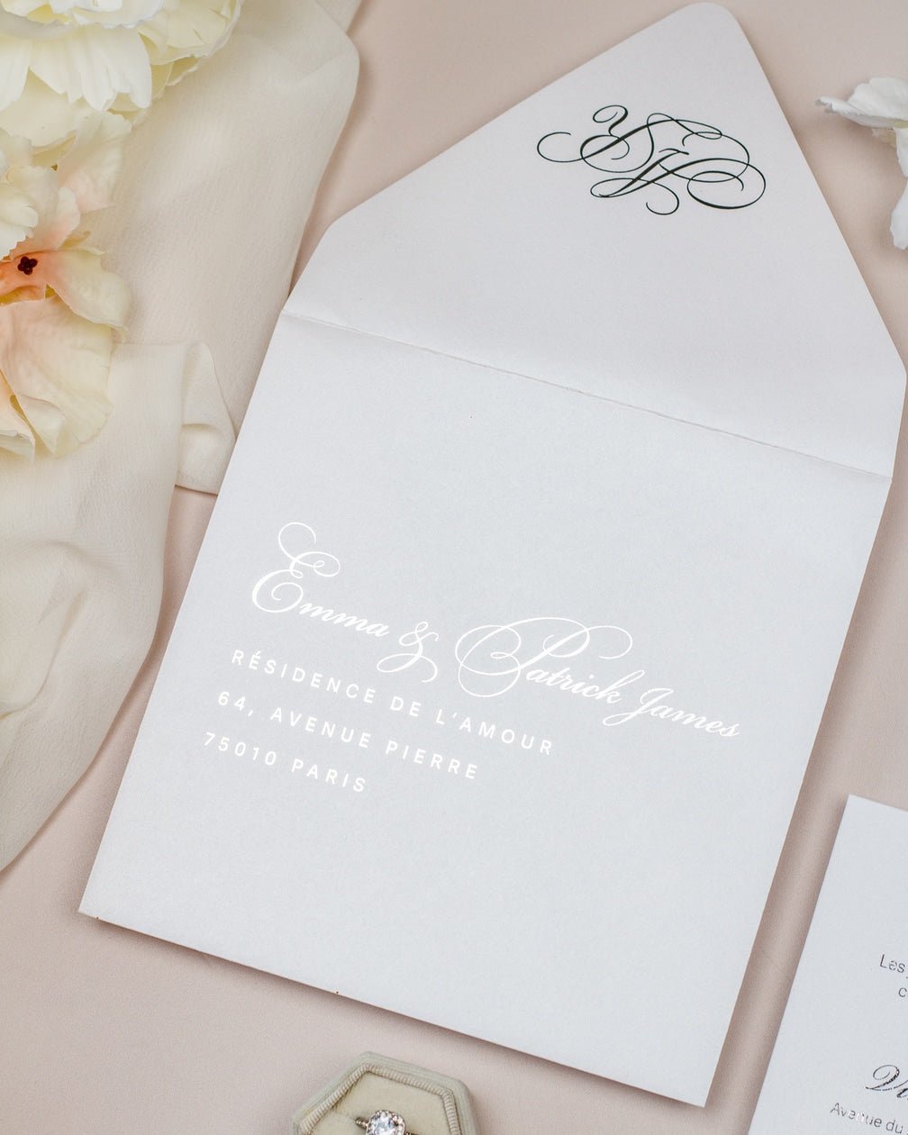 Rosalie - Echantillon - Faire - part - Luxe Carterie Studio