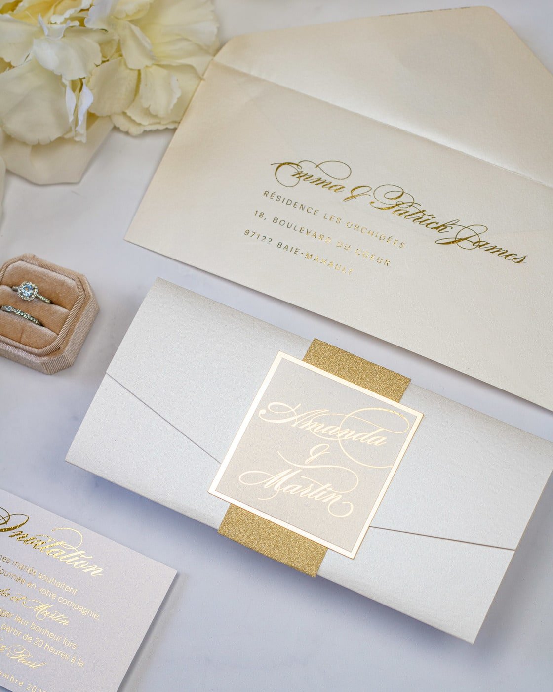 Rosie - Echantillon - Faire - part - Luxe Carterie Studio