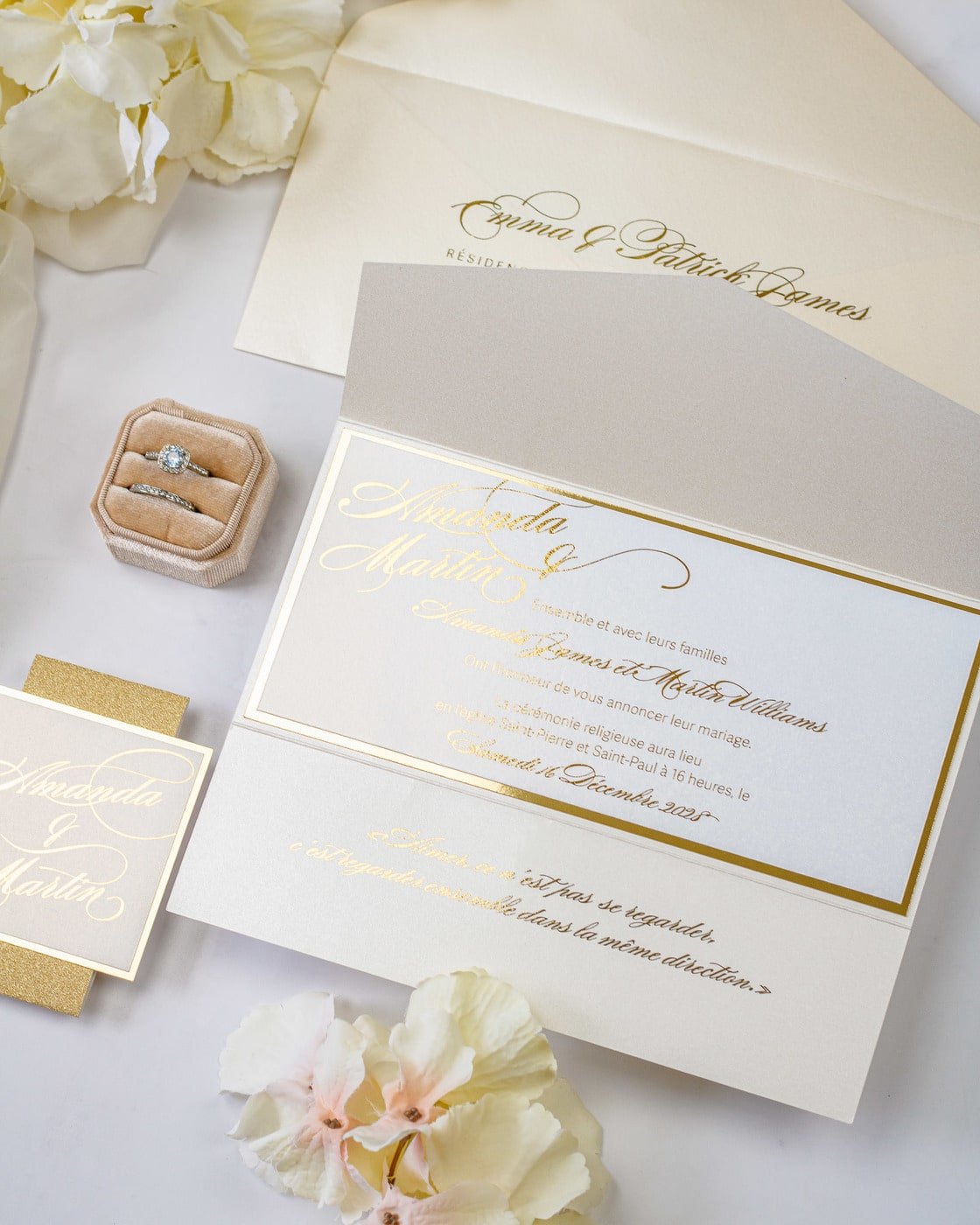 Rosie - Echantillon - Faire - part - Luxe Carterie Studio