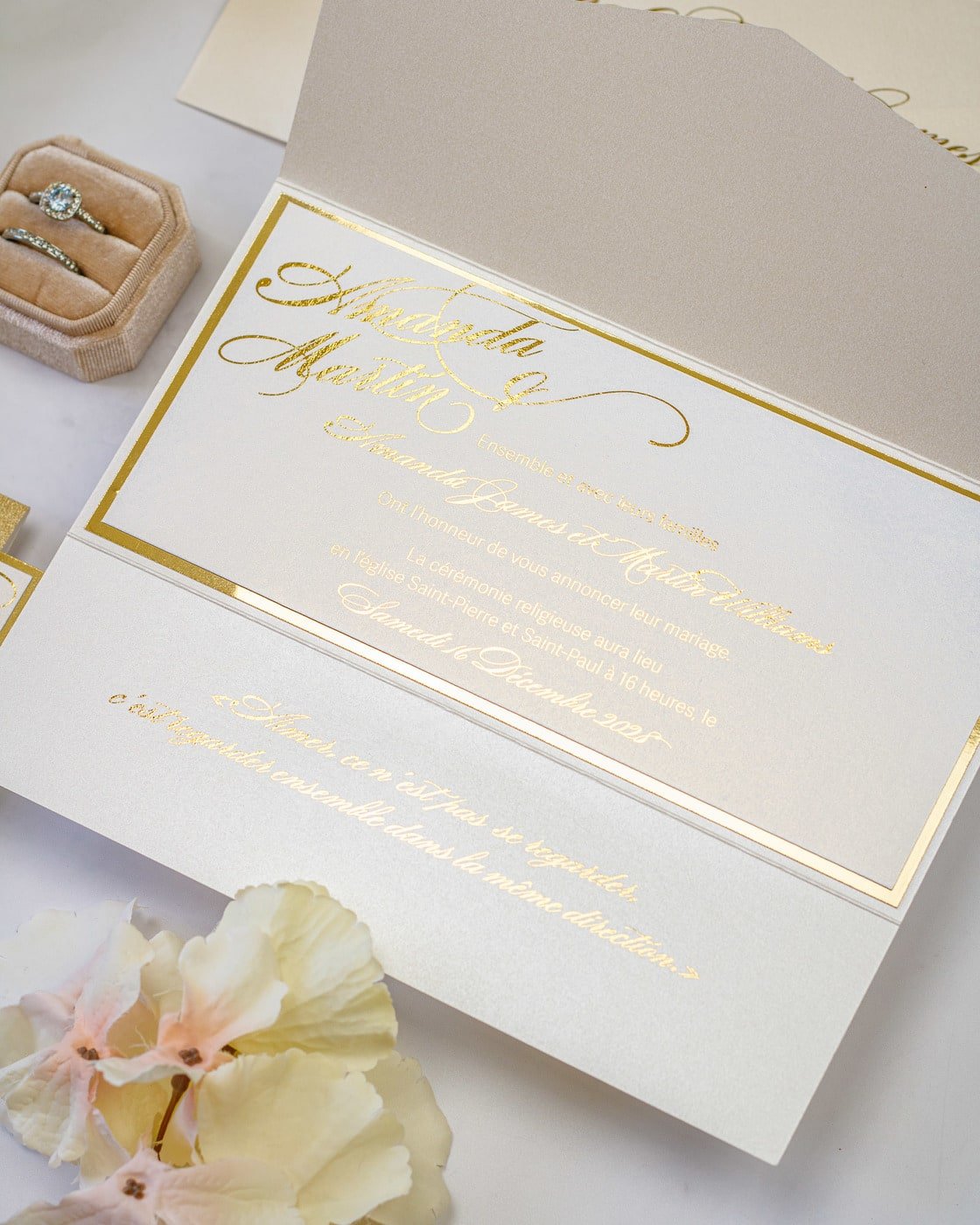 Rosie - Echantillon - Faire - part - Luxe Carterie Studio