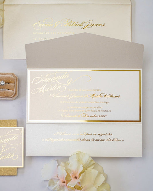 Rosie - Echantillon - Faire - part - Luxe Carterie Studio