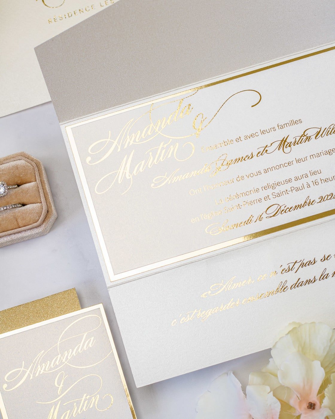 Rosie - Echantillon - Faire - part - Luxe Carterie Studio