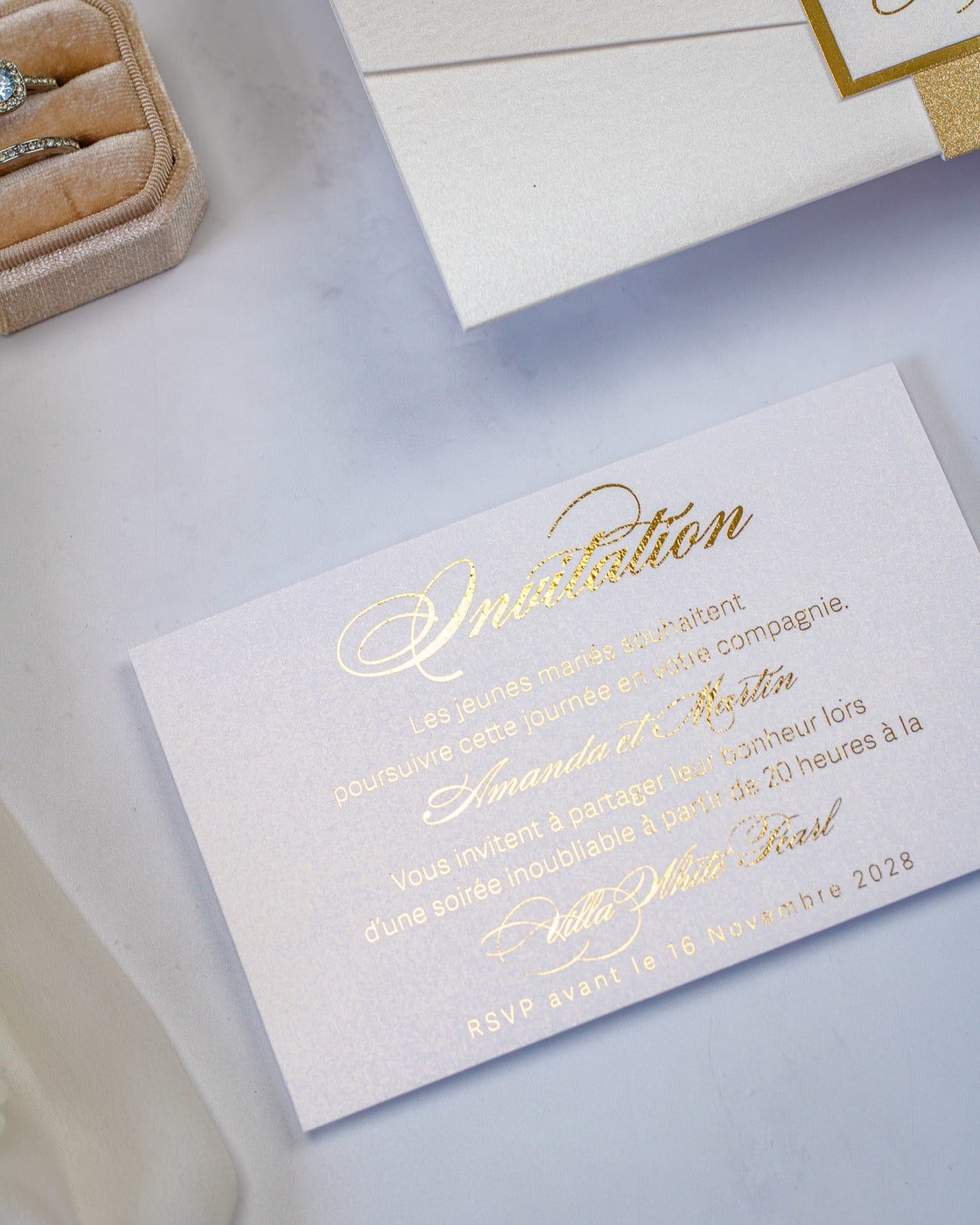 Rosie - Echantillon - Faire - part - Luxe Carterie Studio