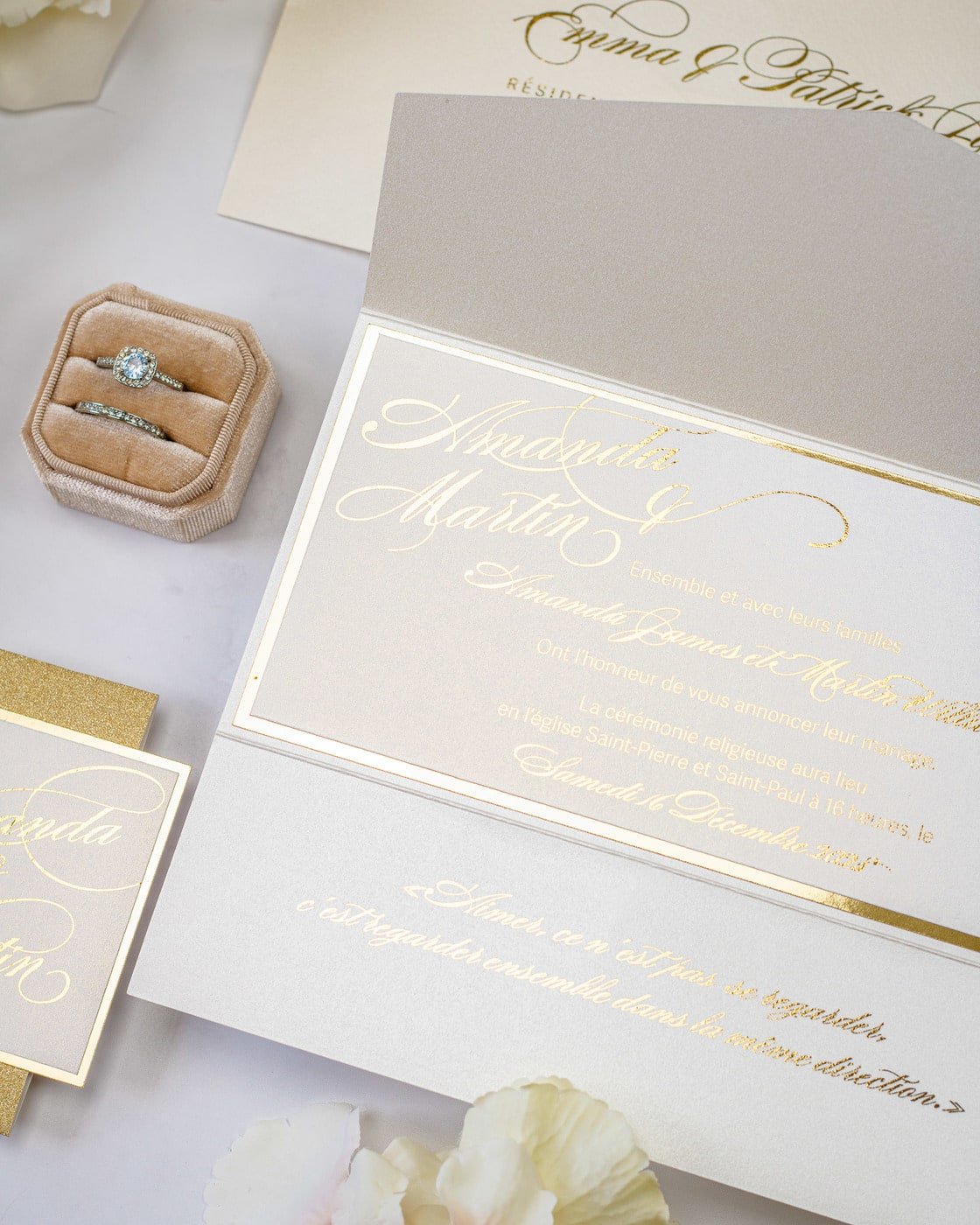 Rosie - Echantillon - Faire - part - Luxe Carterie Studio