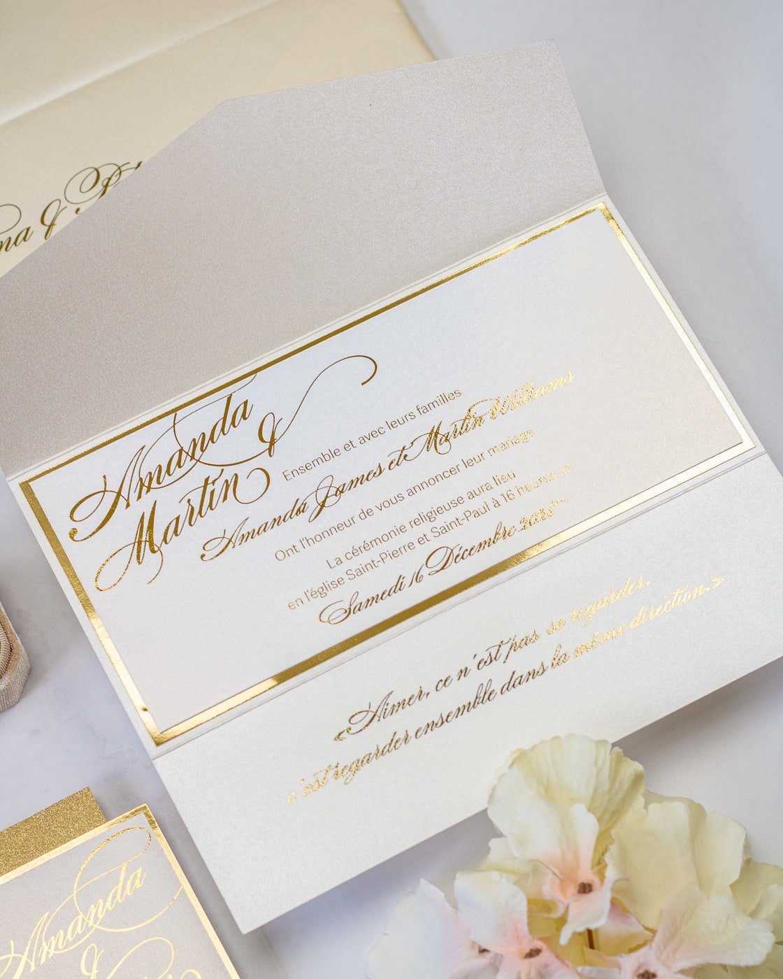 Rosie - Echantillon - Faire - part - Luxe Carterie Studio
