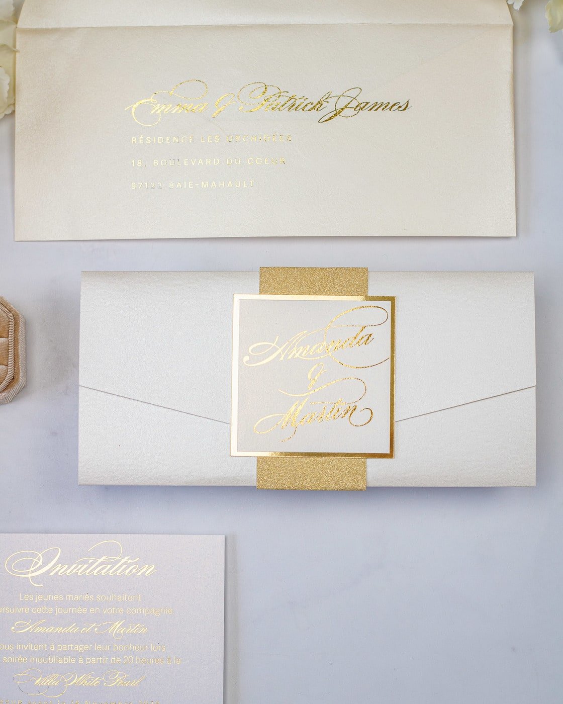 Rosie - Echantillon - Faire - part - Luxe Carterie Studio