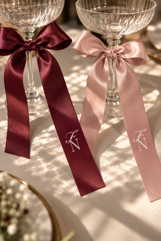 Lucia - Ruban satin "Initiales"