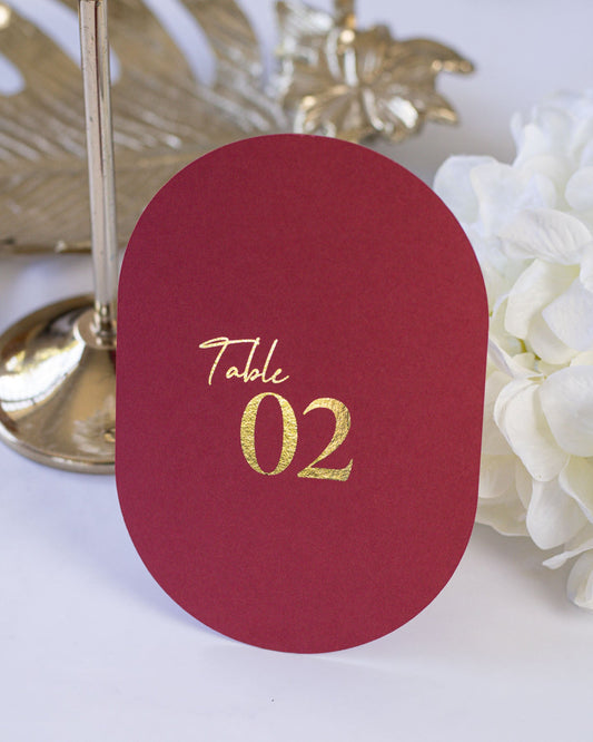 Rubis - Nom de table - Nom de table - Luxe Carterie Studio