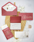 "Ruby - Passeport" - Faire-part de mariage passeport, wedding destination, chic, original et romantique avec dorure or - Création Luxe Carterie Studio