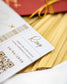 "Ruby - Passeport" - Faire-part de mariage passeport, wedding destination, chic, original et romantique avec dorure or - Création Luxe Carterie Studio