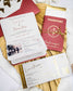 "Ruby - Passeport" - Faire-part de mariage passeport, wedding destination, chic, original et romantique avec dorure or - Création Luxe Carterie Studio