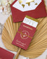 Ruby - Passeport - Echantillon - Faire - part - Luxe Carterie Studio