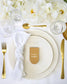 "Sama - Marque-place" – Marque-place chic, élégant et romantique avec dorure or pour réception de mariage – Papeterie de mariage - Wedding stationery - Création Luxe Carterie Studio