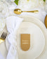 "Sama - Marque-place" – Marque-place chic, élégant et romantique avec dorure or pour réception de mariage – Papeterie de mariage - Wedding stationery - Création Luxe Carterie Studio