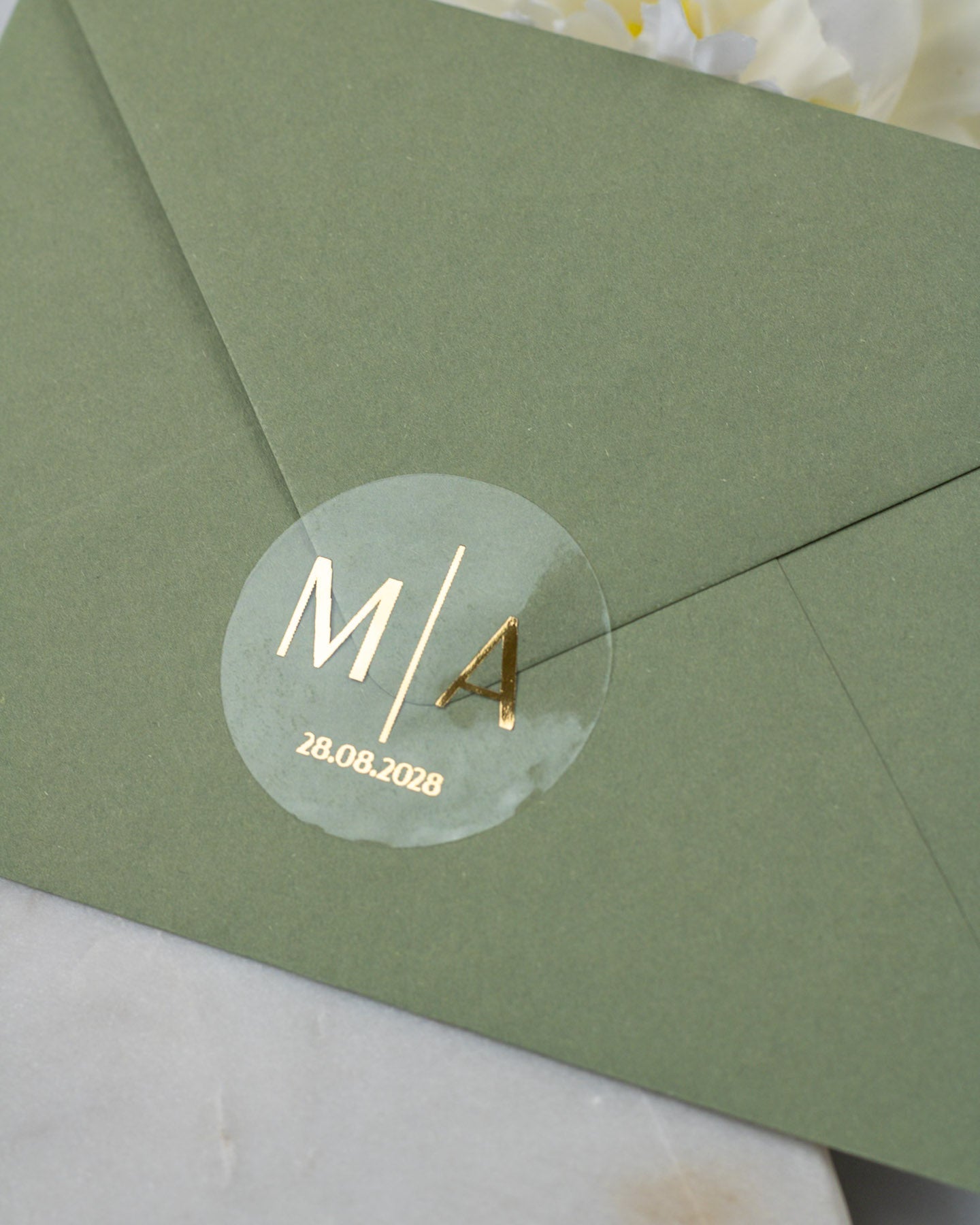 Samona - Sticker (lot de 15) - Stickers étiquettes - 4 cm - Lot de 15 - Luxe Carterie Studio