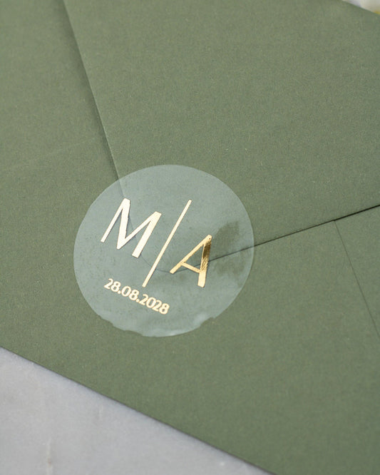 Samona - Sticker (lot de 15) - Stickers étiquettes - 4 cm - Lot de 15 - Luxe Carterie Studio