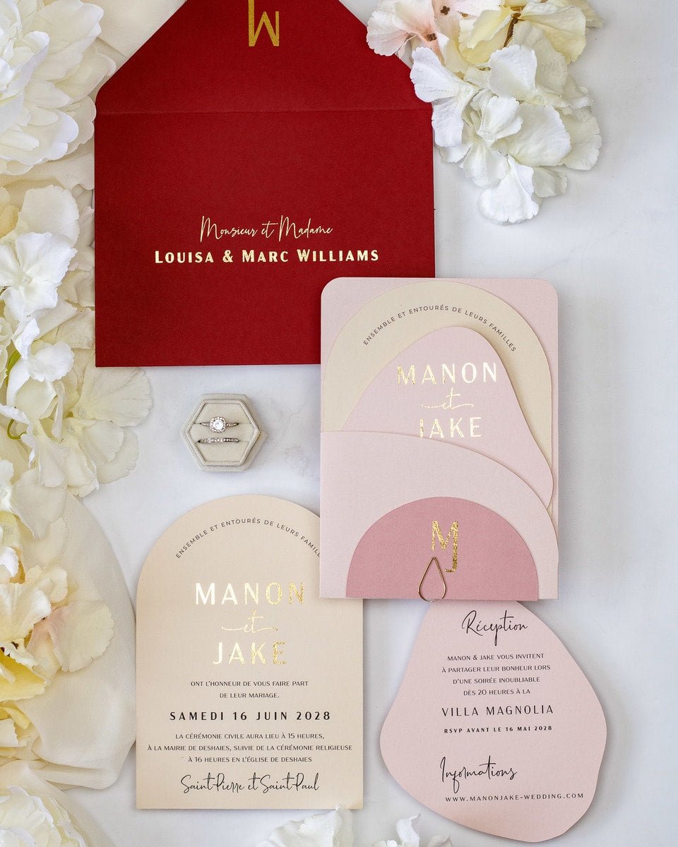 Saphir - Echantillon - Faire - part - Luxe Carterie Studio