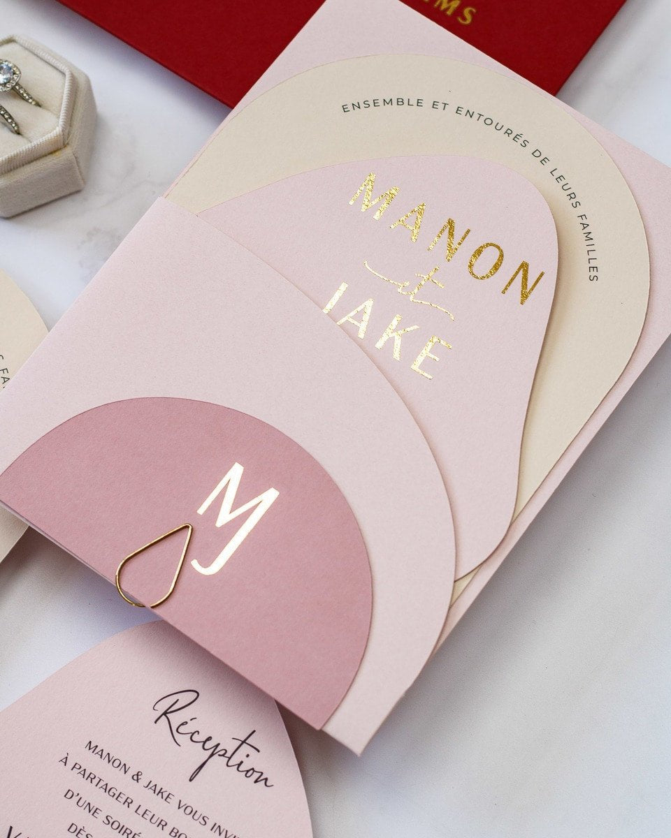 Saphir - Echantillon - Faire - part - Luxe Carterie Studio