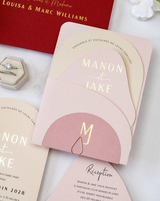 Saphir - Echantillon - Faire - part - Luxe Carterie Studio