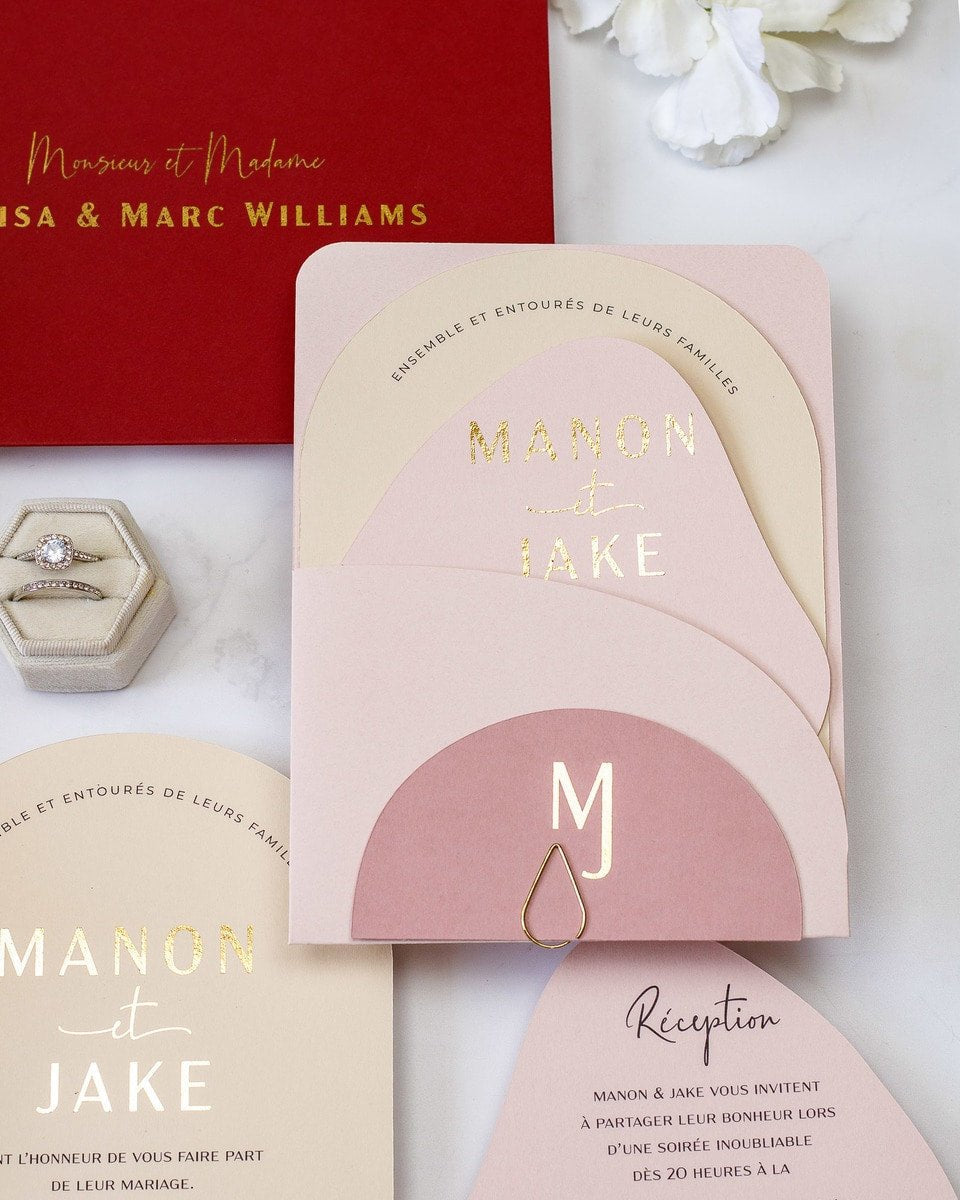 Saphir - Echantillon - Faire - part - Luxe Carterie Studio