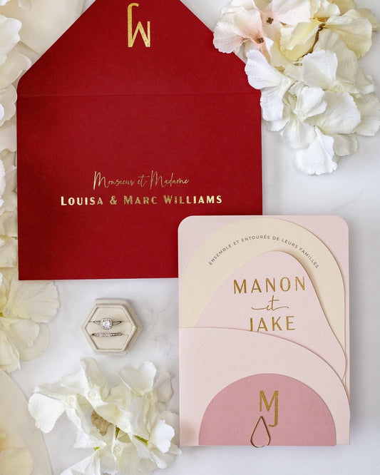 Saphir - Echantillon - Faire - part - Luxe Carterie Studio