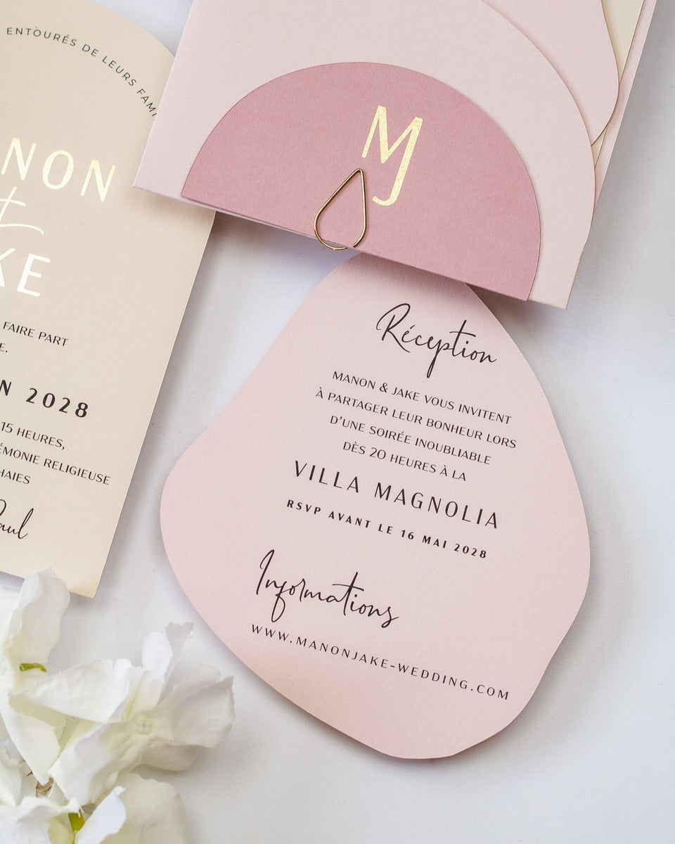 Saphir - Echantillon - Faire - part - Luxe Carterie Studio
