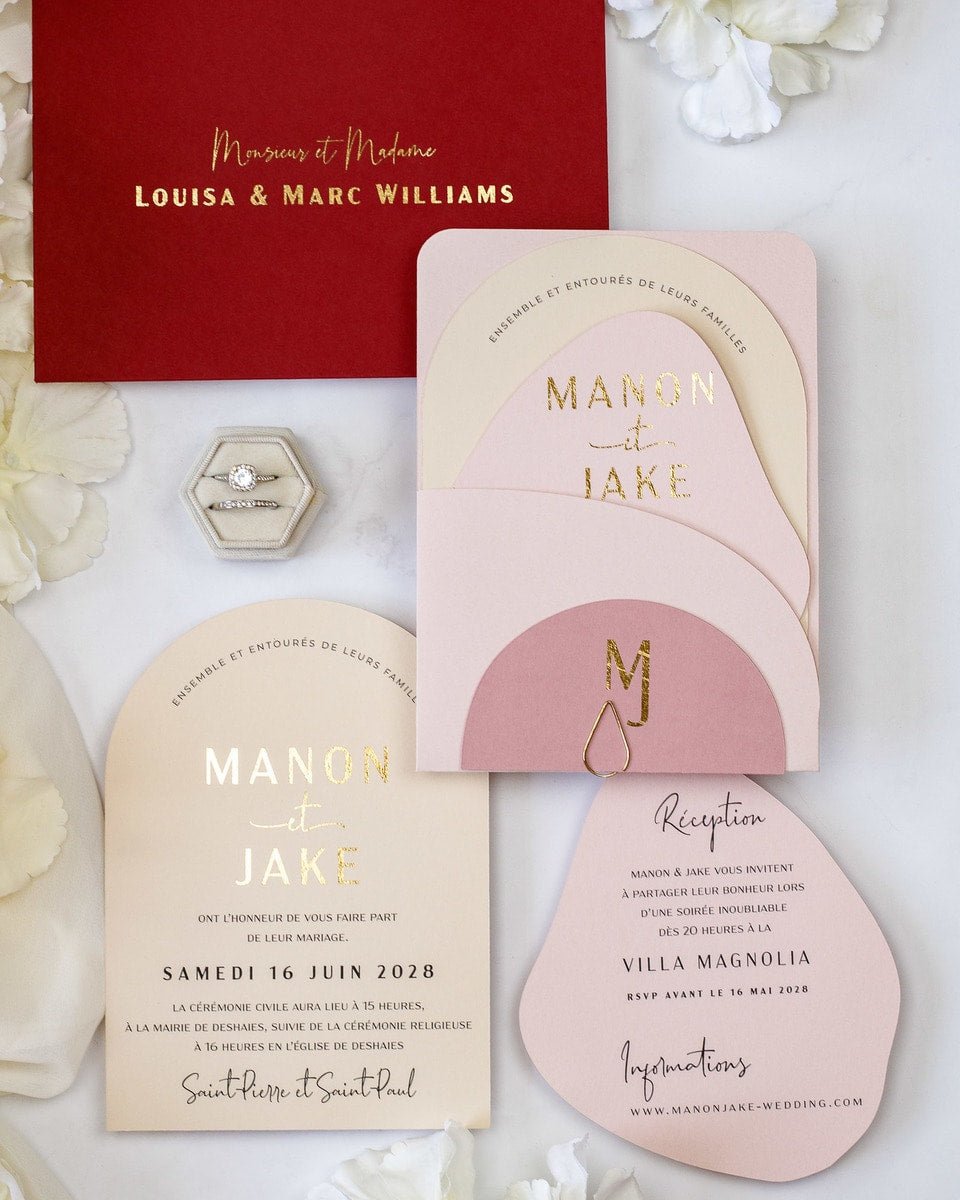Saphir - Echantillon - Faire - part - Luxe Carterie Studio
