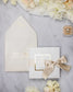 "Sarah" - Faire-part de mariage chic, élégant et romantique avec dorure or - Wedding stationery - Création Luxe Carterie Studio