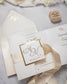 "Sarah" - Faire-part de mariage chic, élégant et romantique avec dorure or - Wedding stationery - Création Luxe Carterie Studio