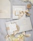 "Sarah" - Faire-part de mariage chic, élégant et romantique avec dorure or - Wedding stationery - Création Luxe Carterie Studio