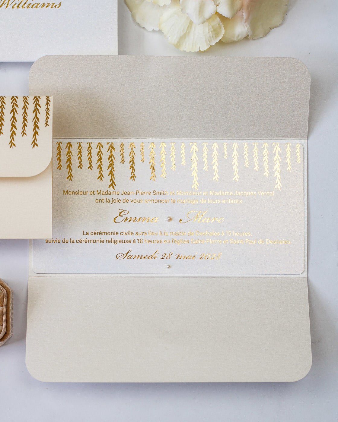 Serena - Faire - part - Faire - part seul - Sans enveloppe - Luxe Carterie Studio