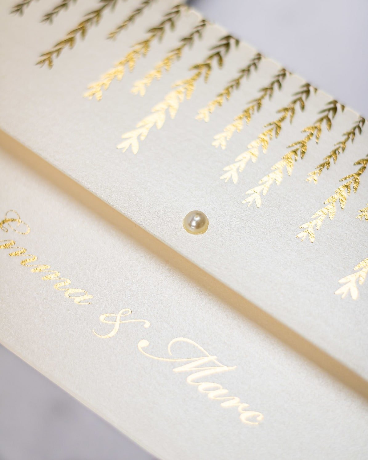 "Serena" - Faire-part de mariage chic, élégant et romantique avec dorure or - Wedding stationery - Création Luxe Carterie Studio