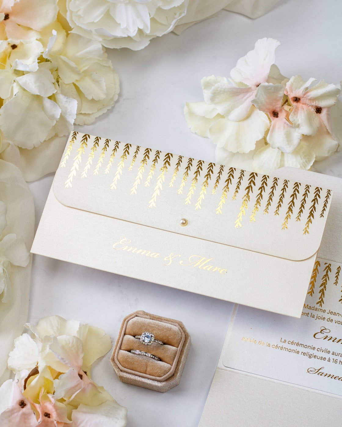Serena - Faire - part - Faire - part seul - Sans enveloppe - Luxe Carterie Studio