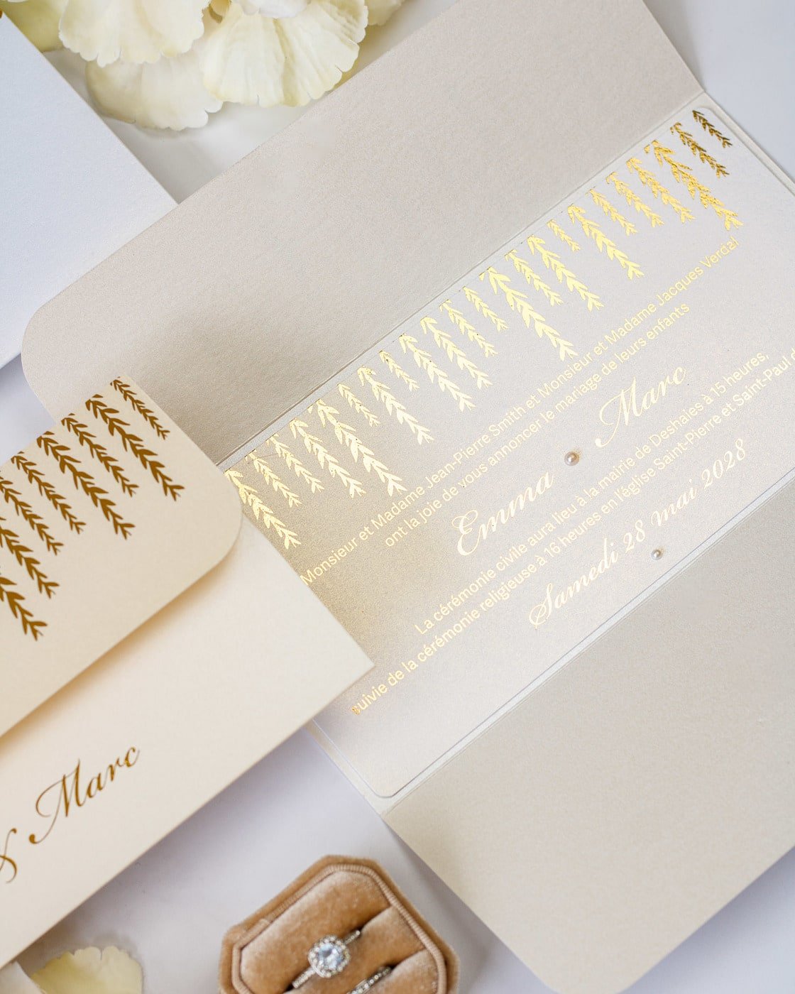 Serena - Faire - part - Faire - part seul - Sans enveloppe - Luxe Carterie Studio