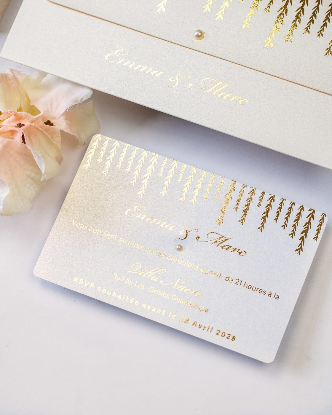 Serena - Faire - part - Faire - part seul - Sans enveloppe - Luxe Carterie Studio