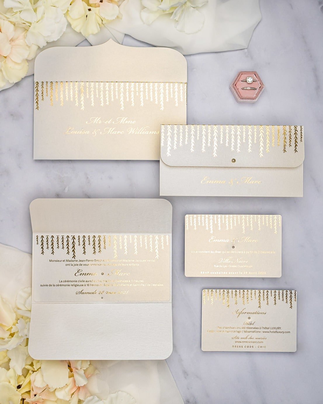 Serena - Echantillon - Faire - part - Luxe Carterie Studio