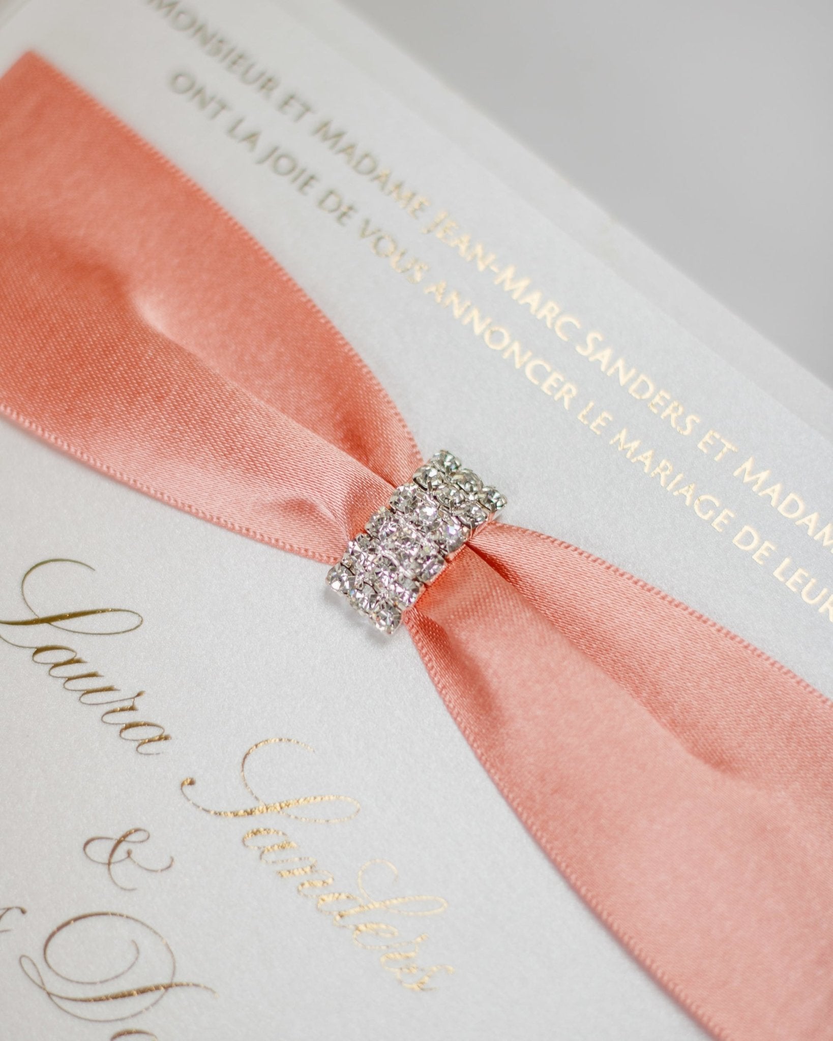 "Shani" - Faire-part de mariage chic, élégant et romantique avec dorure or - Wedding stationery - Création Luxe Carterie Studio
