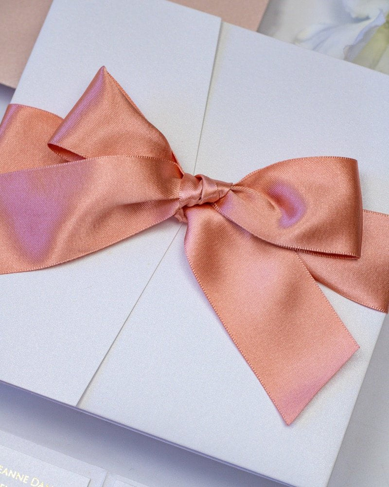 Shani - Faire - part - Faire - part Pochette + 2 cartons (Invitation / Informations / RSVP / Programme ou autre) - Sans enveloppe - Luxe Carterie Studio