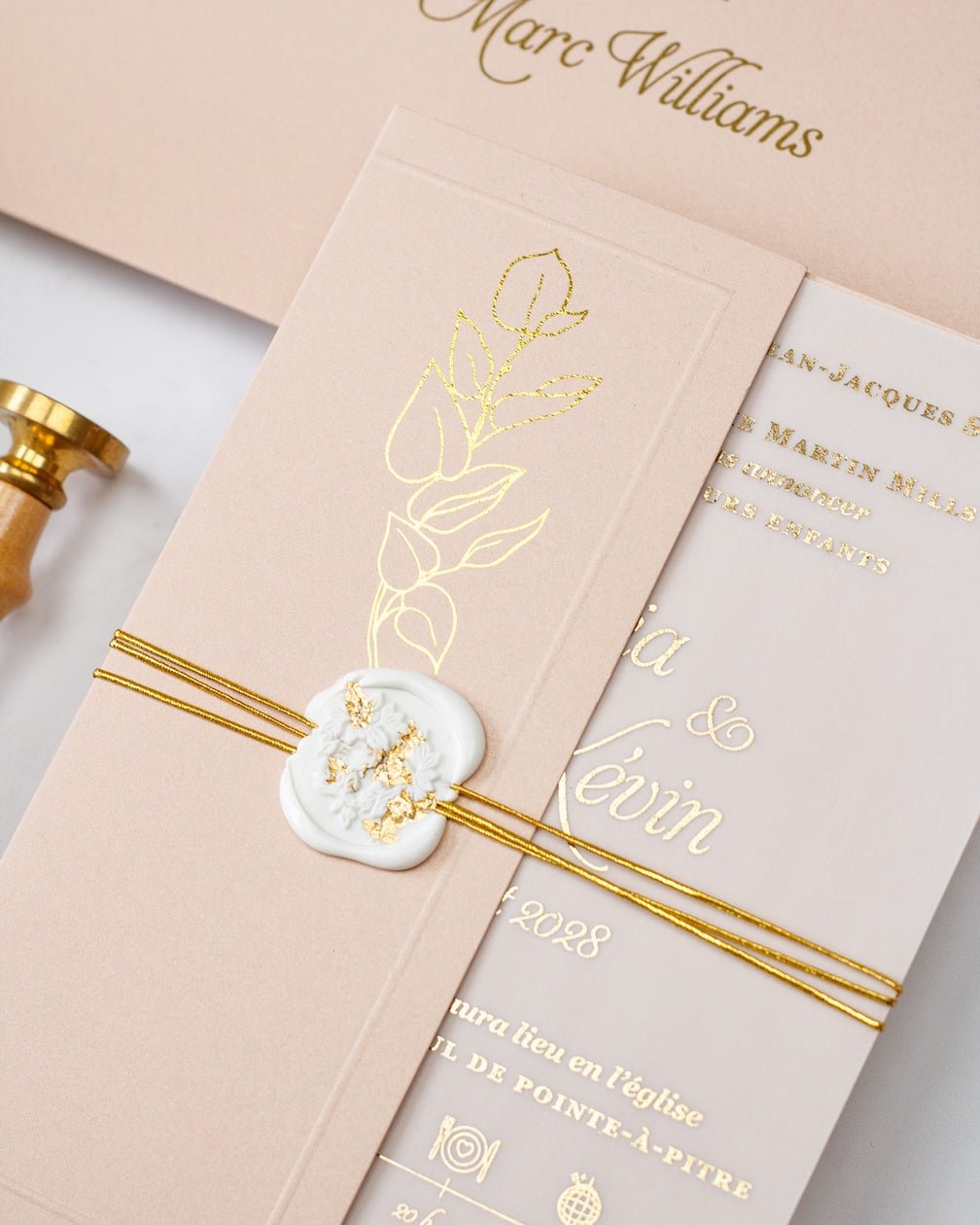 Sienna - Echantillon - Faire - part - Luxe Carterie Studio
