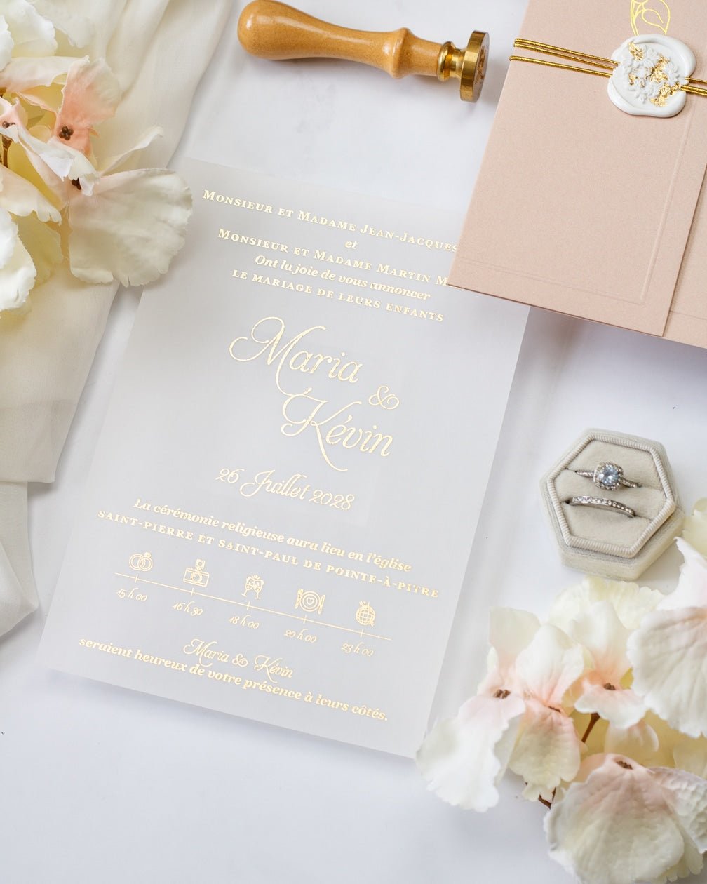 Sienna - Echantillon - Faire - part - Luxe Carterie Studio