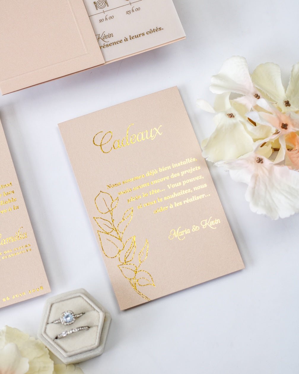 Sienna - Echantillon - Faire - part - Luxe Carterie Studio
