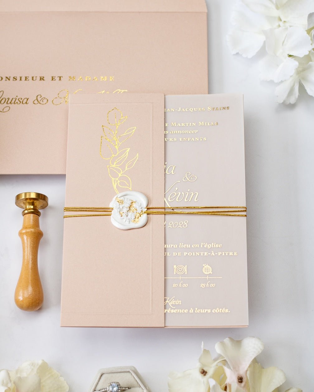 Sienna - Echantillon - Faire - part - Luxe Carterie Studio