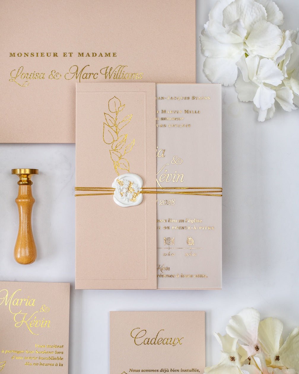 Sienna - Echantillon - Faire - part - Luxe Carterie Studio