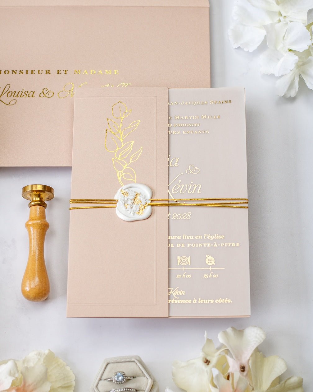 Sienna - Echantillon - Faire - part - Luxe Carterie Studio