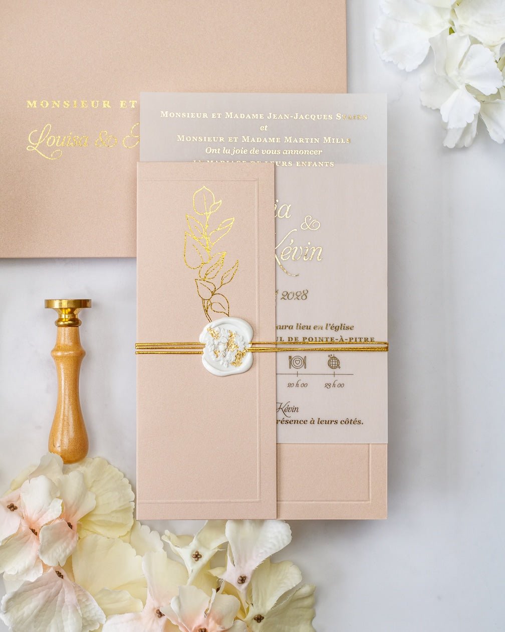 Sienna - Echantillon - Faire - part - Luxe Carterie Studio