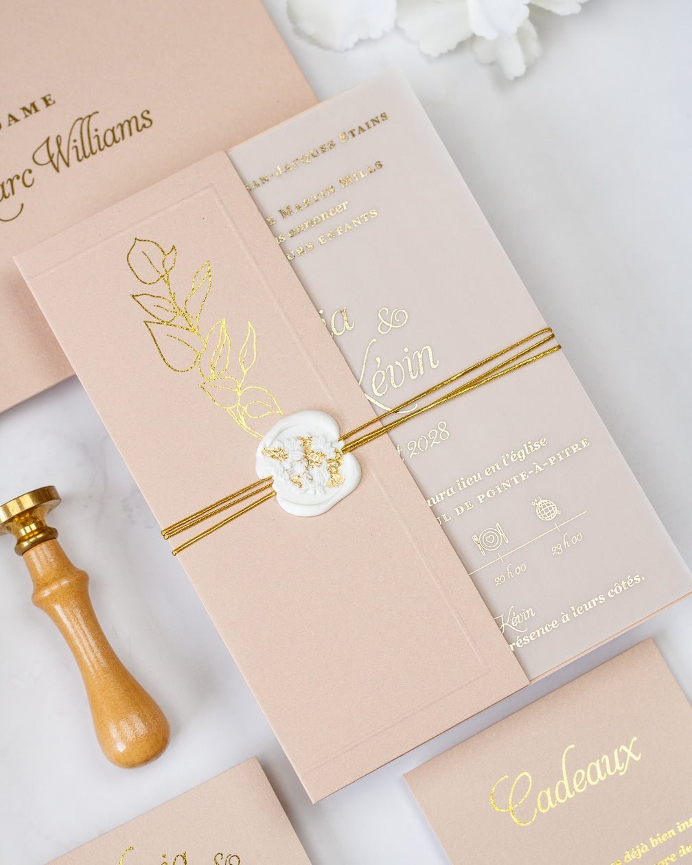 Sienna - Echantillon - Faire - part - Luxe Carterie Studio