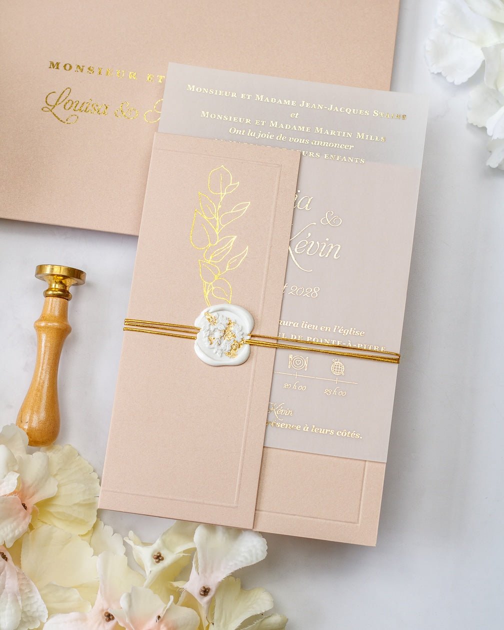 Sienna - Echantillon - Faire - part - Luxe Carterie Studio